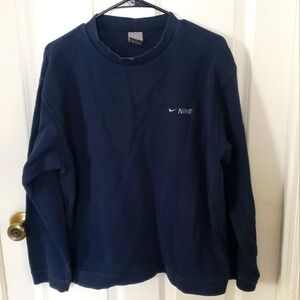 ⭐ Nike Navy Blue Thick Long Sleeve Shirt Size Large